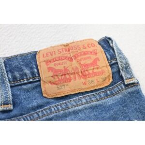 Levi's 527 Slim Bootcut Jeans Mens 38x32 Blue Rugged Stretch Medium Wash Denim